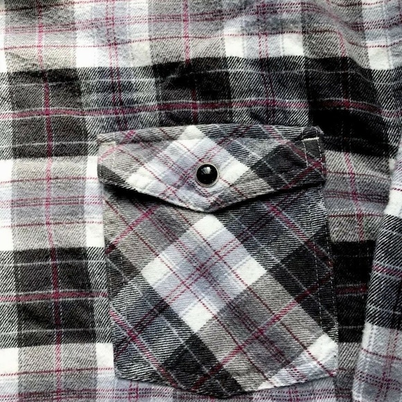 DRILL CLOTHING CO Mens Shirt Button Down Plaid - Picture 6 of 8